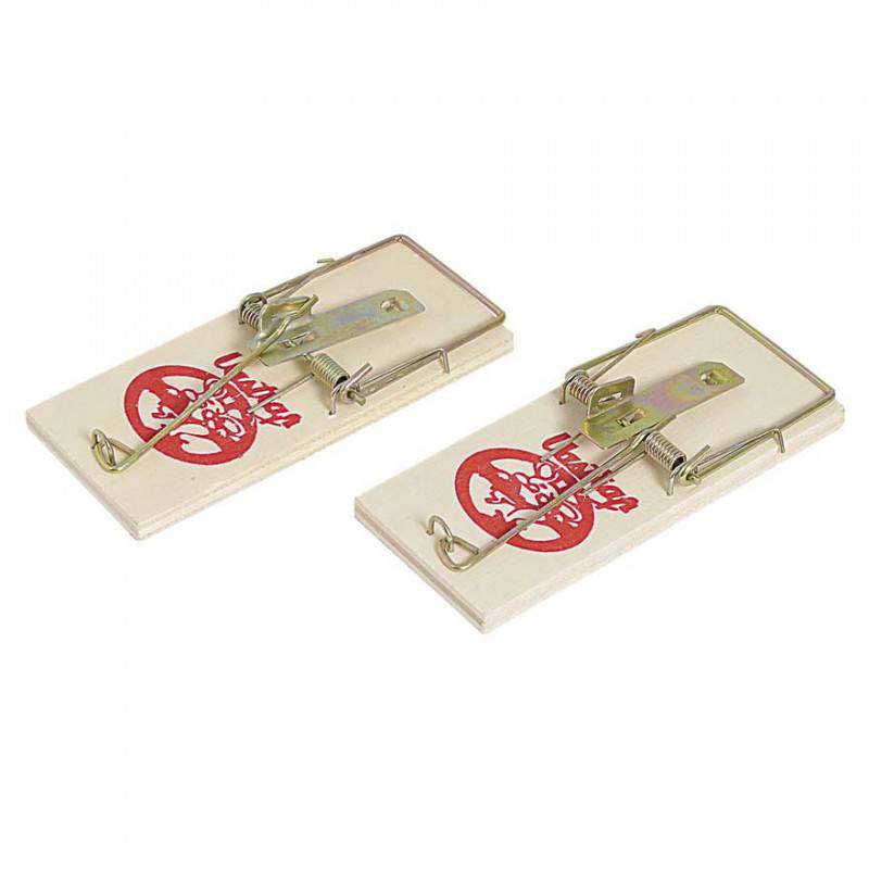 Trappola in Legno per Topi - 2 pz Verdemax Trappola in Legno per Topi - 2 pz Verdemax